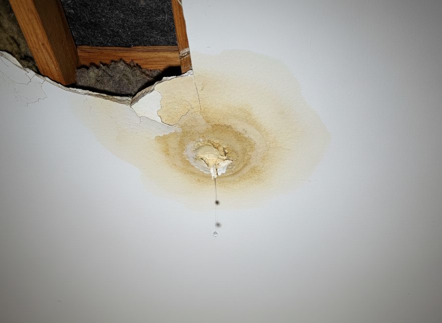 Roof water damage