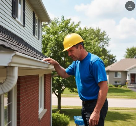 Gutter check by contractor