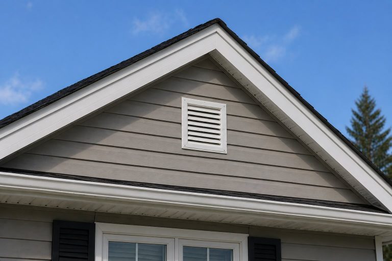 Home's basic square gable vent