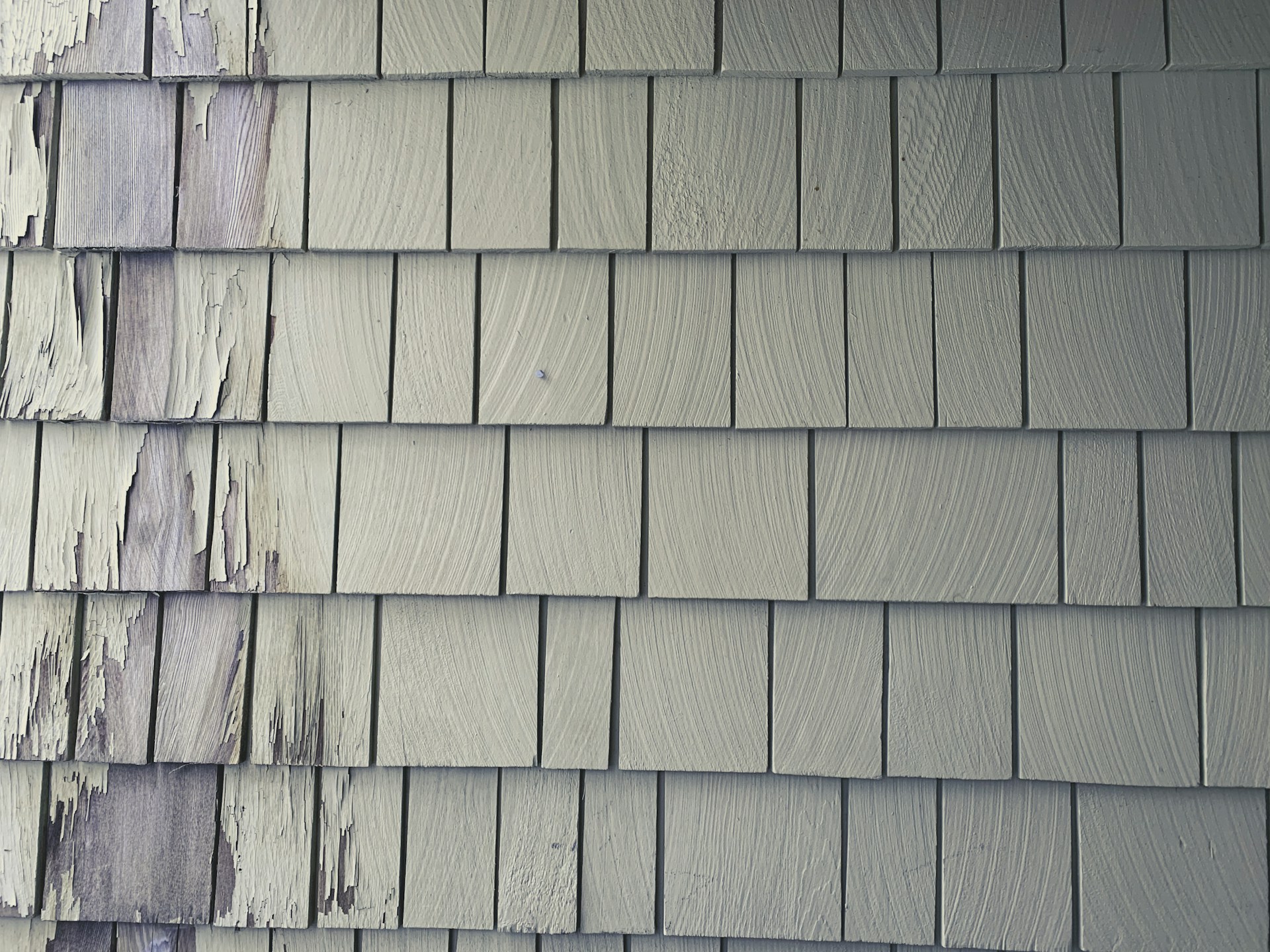 old damaged wood siding